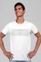 Striped Dog White Short Sleeve Men's T-shirt