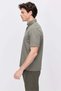 Men's Textured Polo Neck T-Shirt - 2