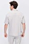 Men's Polo Collar T-Shirt with Minimal Side Slit Detail - 6