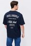 Men's Oversize Text Printed T-Shirt - 4
