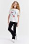 Girl's Printed Detailed T-shirt - 5
