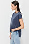 Women's Crew Neck Short Sleeve Blouse - 5