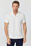 Men's Zippered Polo Neck T-Shirt - 2