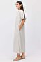 Women's Polo Collar Maxi Dress with Pockets - 3