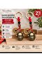 2 Pcs Feng Shui Lucky Cat Keychain Double Arms Maneki Neko Symbol of Abundance 9 cm Model 1