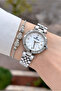 Silver Color 30 mm Crystal Glass Women's Wristwatch with Gift Packaging - 2