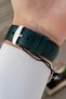 Gray Case, Green Color Strap, 42 Mm, Men's Wristwatch with Calendar, Same as in the Image - 4