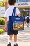 Children's Shoulder Bag with Transparent Pocket and Water Bottle Compartment for Nursery, Kindergarten, Primary School, Daily Use - 3