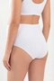 Women's Maternity Panties White Cotton Lycra Soft Textured Flexible Fabric Set of 3 - 5