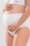 Women's Maternity Panties White Cotton Lycra Soft Textured Flexible Fabric Set of 3 - 4