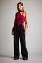 Straight Wide High Waist Long Jean Trousers F5788Ax25Au - 3