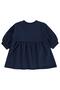 Floral Embroidered Basic Dress for 6-18 Months - Navy Blue - 2