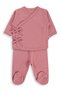 Jacquard Ribbed Bodysuit Sets - Pink - 2