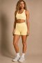 Cute Model Women Seamless Scrunch High Waist Sports Shorts Leggings - 3