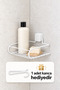 Lifetime Stainless Adhesive Bathroom Shelf, Bathroom Organizer, Bathroom Organizer, Shampoo Shelf