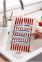 Sardines Retro Mediterranean Tempered Glass Cutting Board 20X30 - 4