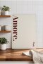 Amore Retro Typography Tempered Glass Cutting Board 25X35 cm