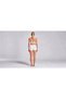 Women's Comfortable Daily Wear Cotton White Camisole Fabric Cross Strap Bustier and High Waist Shorts Two-Piece Set - 2