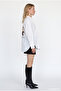 Oversize Shirt with Horse Embroidery on the Back, Ecru - 4
