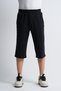 Navy Blue Men's Summer Capri Elite with Embroidery Detail, Comfortable Fit, Adjustable Elastic Waist Capri