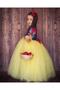 Snow White Children's Party Costume Girls' Costume with Crown Hair Tinsel Cape Day Party Dress Snow White Costume - 6