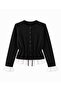 Women's Lace Detailed Waist Adjustable Knitwear Basic Cardigan