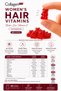 Hair Vitamin, Biotin, Folic Acid, Vitamin A, B3, B6, B12, Vitamin C, 60 Gummies 120g - 5