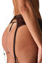 Brown Broderie Garter Belt - 2