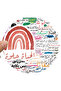 50PCS Arabic Inspirational Graffiti Stickers, Waterproof DIY Decals for Luggage Notebook Skateboard Cup - 6