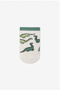 Boy's Sleepasaurus Prince Patterned Cotton 3 Pairs Booties Socks - 3