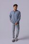 Defy's Men's Oversize Striped Long Sleeve Snap Collar T-Shirt - 3