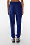 Navy Blue High Waist Elastic Cuffed Sweatpants - 3