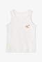 Boy's Off-White Striped 2-Piece Undershirt Set - 2