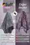 Magnolie Carbon Based Microfiber Large Surface White Goods and Built-In Drying Cloth 70X50 cm Gray - 5