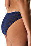 Navy Blue Easy Lace V-Cut Slip Panties - 2