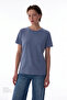 Blue Modal Short Sleeve T-Shirt - 4
