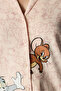 Light Pink Tom&Jerry Long Sleeve Shirt Pants Pajama Set - 3