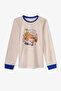 Boy's Cobalt Blue Nap Time Cotton Long Sleeve 2-Piece Pajama Set - 3