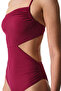 Burgundy Evelyn Glitter Swimsuit - 5
