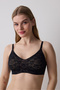 Tattoo Effect Lace Invisible Bonding Black Bra