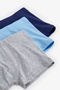 3-Piece Blue Solid Boxers for Boys - Multi Color - 5