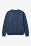 Women's Oversize Sweatshirt with Faded Effect, Washed Crew Neck, 100% Cotton - 7