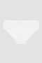 Easy Cotton Trim White Hipster Panties - 5