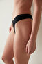 Fresh Basic Black Thong Panties - 2