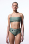 Green Beaded High Waist Bikini Bottom - 4