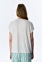 Off-White Hailey Food Pattern Short Sleeve T-Shirt Pajama Top - 4