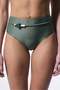 Green Beaded High Waist Bikini Bottom - 2