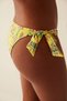 Lemonade Brazilian Bikini Bottom with Multicolored Side Tie Detail - 2