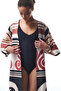 Ethnic Patterned Shay Long Kimono - 4