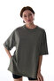 Khaki Cotton Oversize T-Shirt - 2